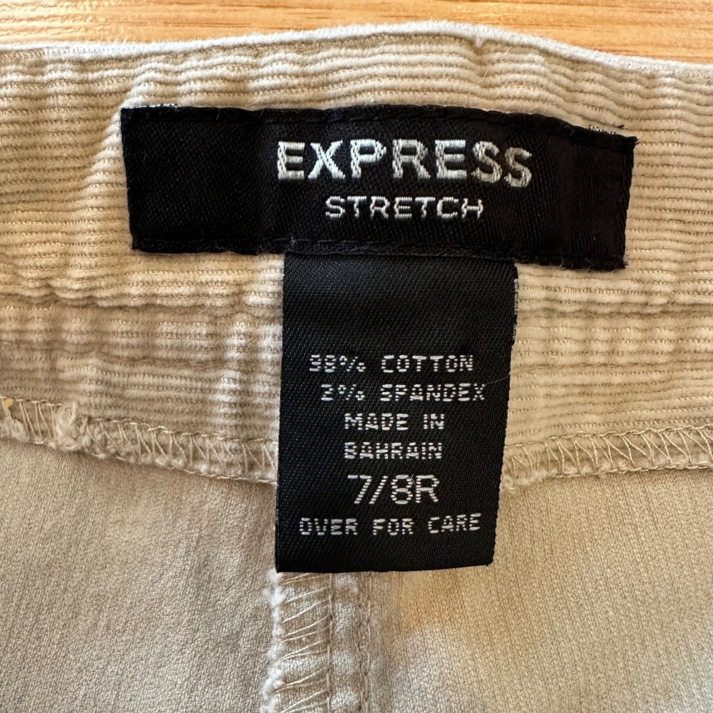 Express Stretch Corduroy Pants - Wide Leg - 7/8R - Picture 8 of 16